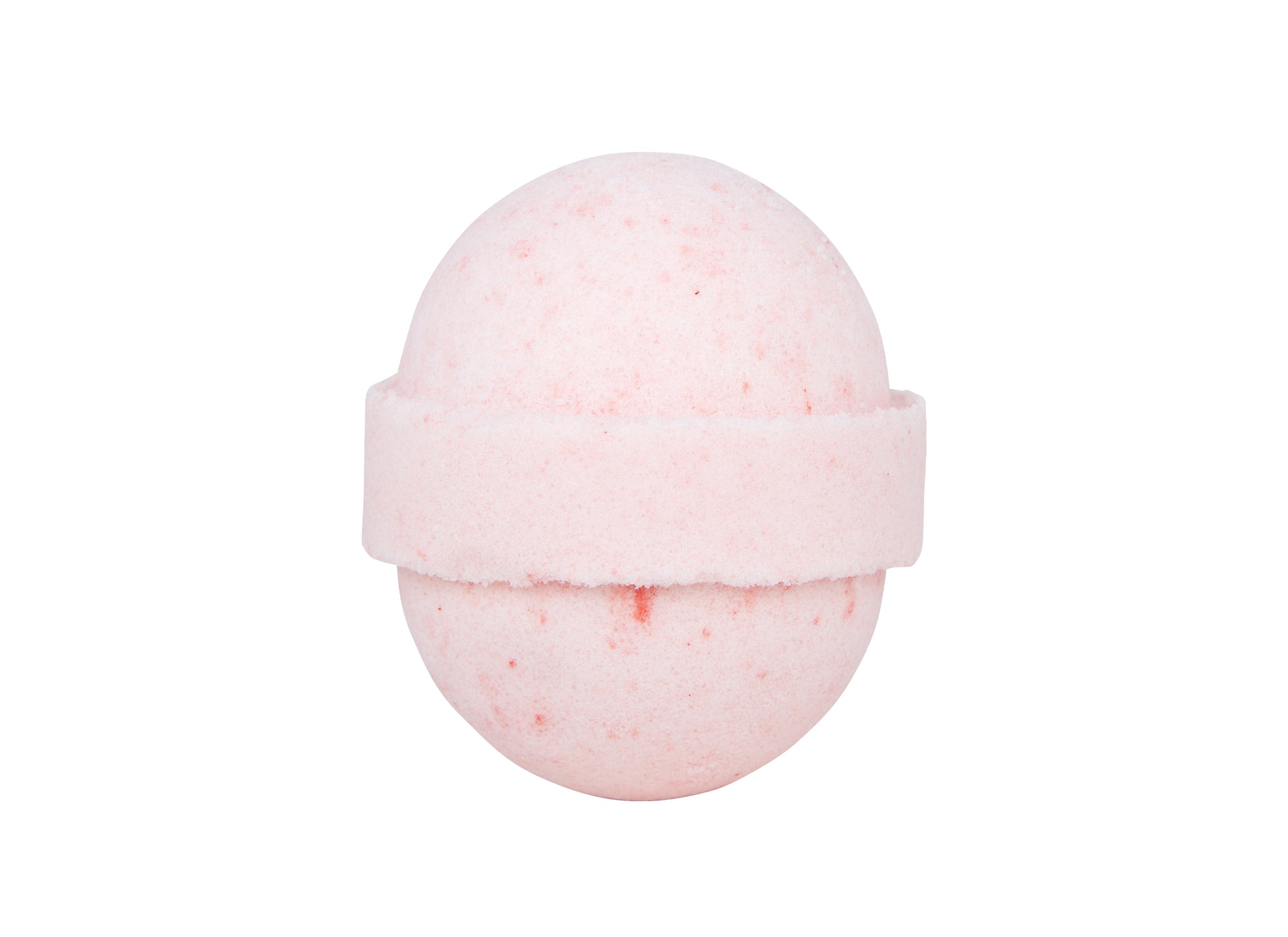 Bombe de bain à la rose. 80 gr. Enrichie de beurres de cacao, mangue, avocat et huile végétale d'abricot. Fragrance Rose. Un peu de couleur rose. 